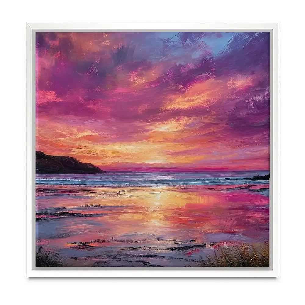 Fire Sky Bay Oversized Canvas Print Fire Sky Bay Oversized Canvas Print wall art product Art Print Shop
