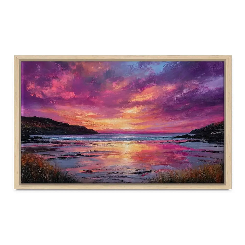 Fire Sky Bay Oversized Canvas Print Fire Sky Bay Oversized Canvas Print wall art product Art Print Shop