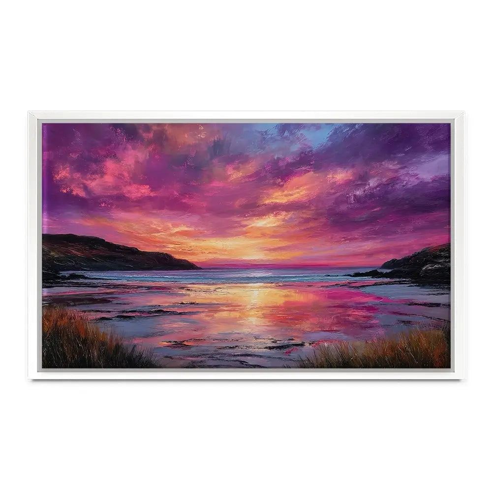 Fire Sky Bay Oversized Canvas Print Fire Sky Bay Oversized Canvas Print wall art product Art Print Shop