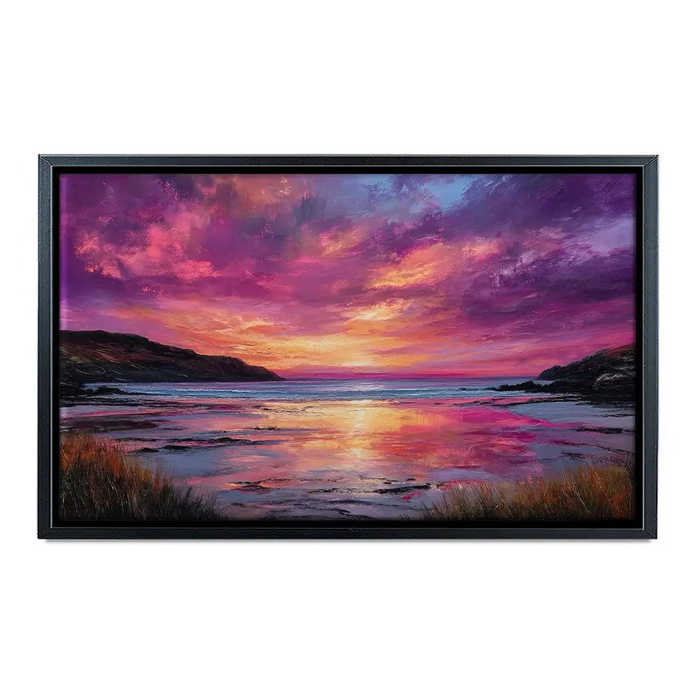 Fire Sky Bay Oversized Canvas Print Fire Sky Bay Oversized Canvas Print wall art product Art Print Shop
