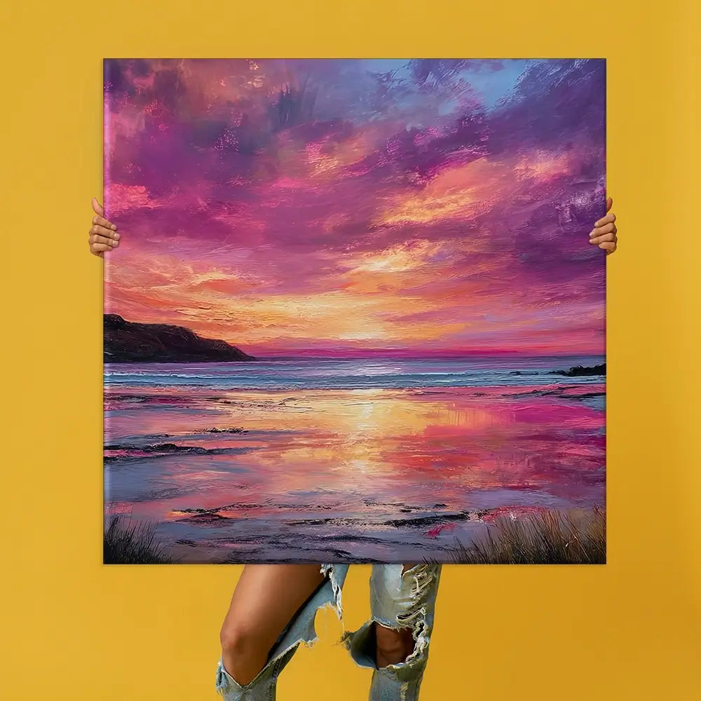 Fire Sky Bay Oversized Canvas Print Fire Sky Bay Oversized Canvas Print wall art product Art Print Shop