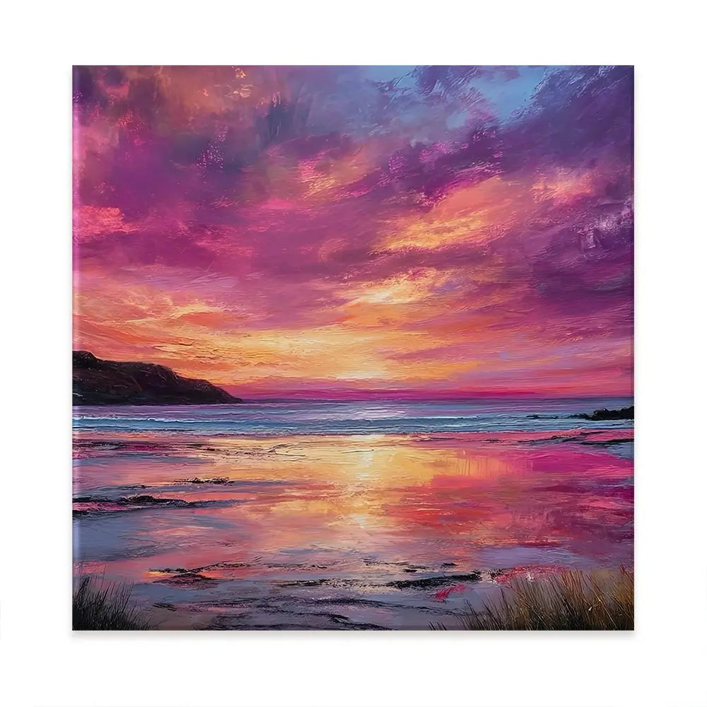 Fire Sky Bay Oversized Canvas Print Fire Sky Bay Oversized Canvas Print wall art product Art Print Shop
