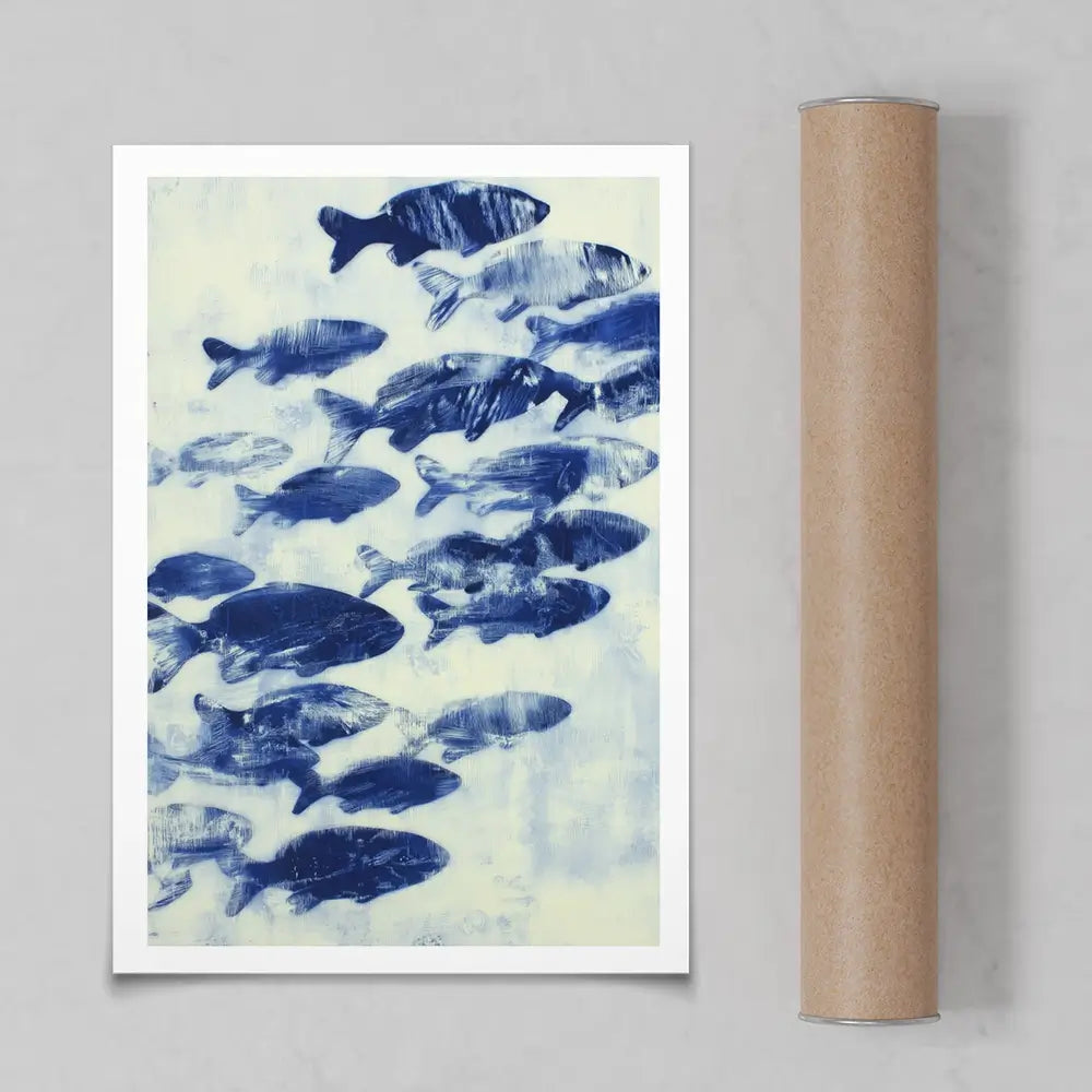 Fish Study Art Print Fish Study Art Print wall art product Chromatic Storm Studio