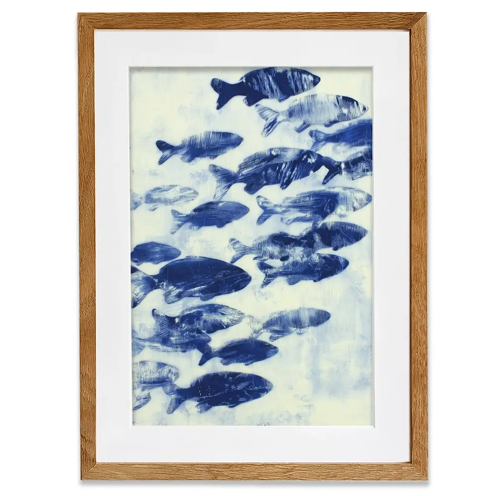 Fish Study Framed Art Print Fish Study Framed Art Print wall art product Chromatic Storm Studio