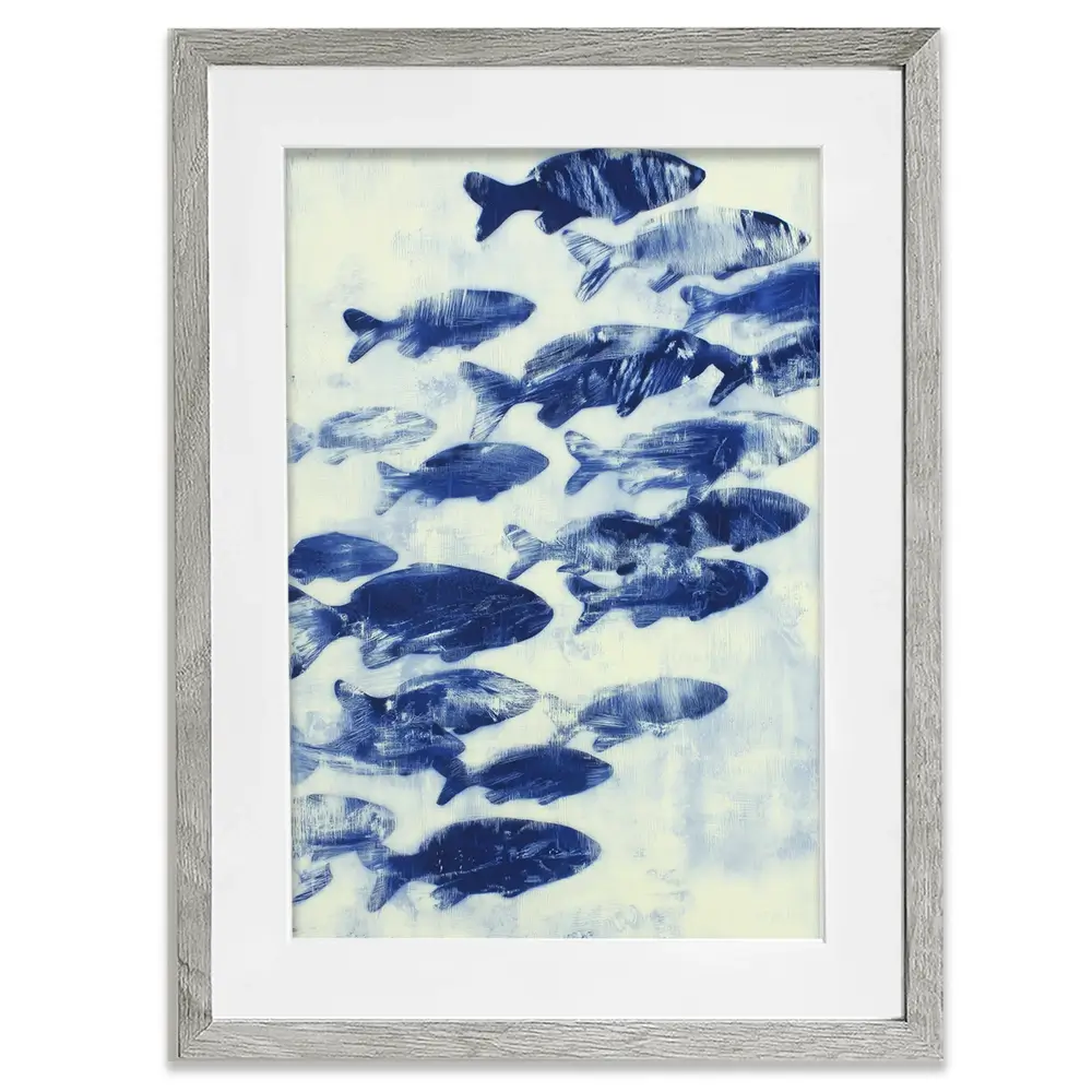 Fish Study Framed Art Print Fish Study Framed Art Print wall art product Chromatic Storm Studio