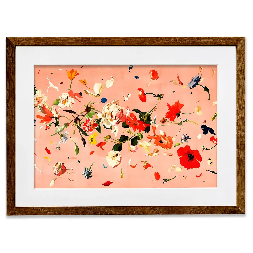 Floating Flowers Framed Art Print Floating Flowers Framed Art Print wall art product Treechild