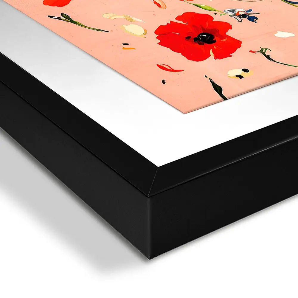 Floating Flowers Framed Art Print Floating Flowers Framed Art Print wall art product Treechild