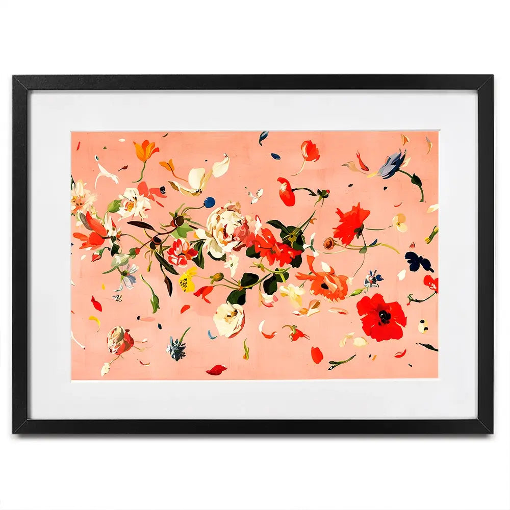 Floating Flowers Framed Art Print Floating Flowers Framed Art Print wall art product Treechild