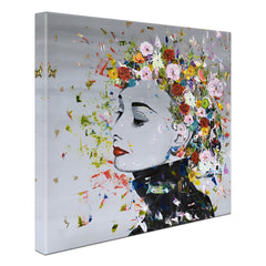 Floral Audrey Hepburn Canvas Print wall art product Liz Pangrazi Art