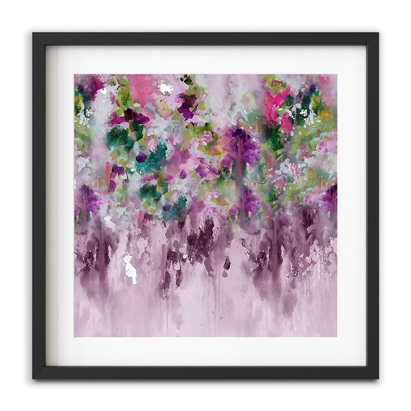 Floral Blush Square Framed Art Print wall art product babe's design / Shutterstock