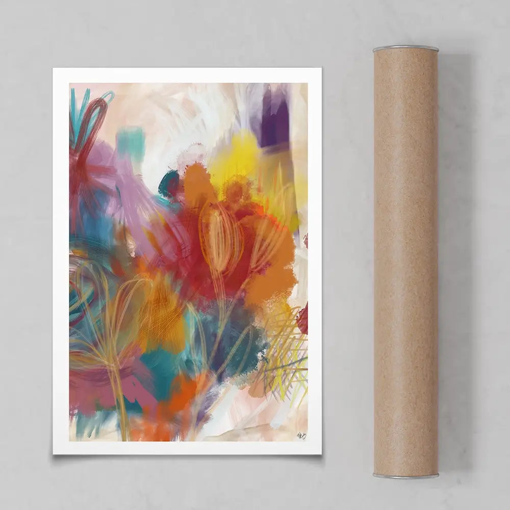 Floral Carnival Art Print Floral Carnival Art Print wall art product Fab Funky