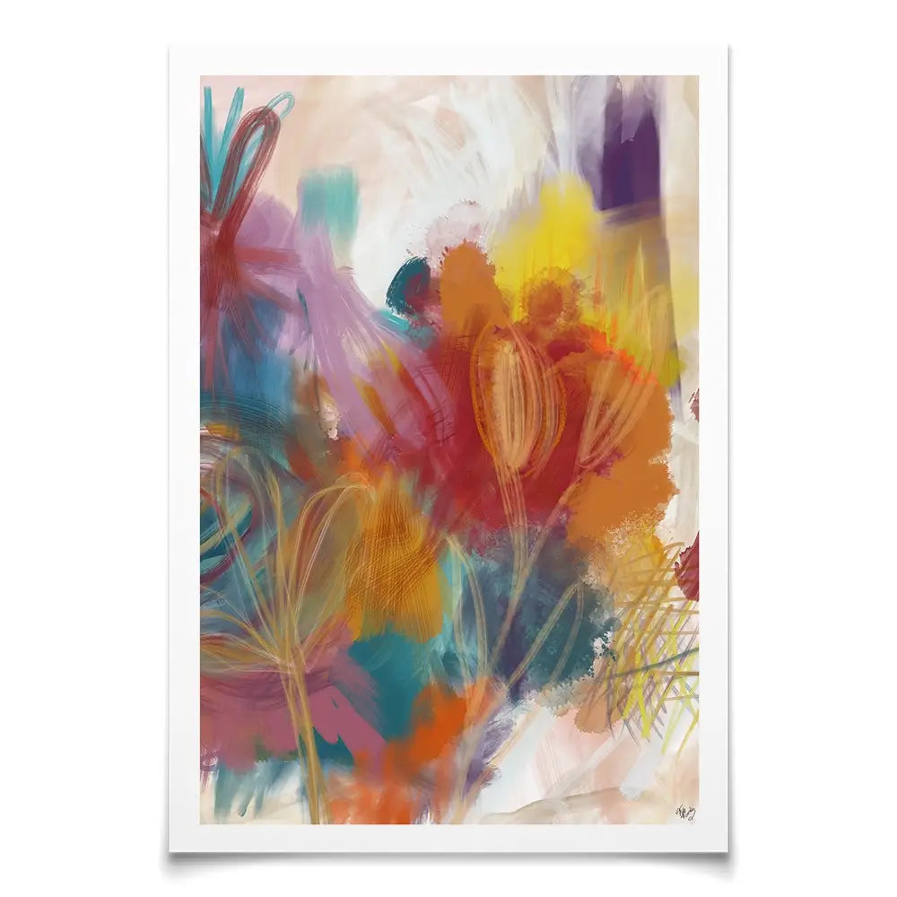 Floral Carnival Art Print Floral Carnival Art Print wall art product Fab Funky