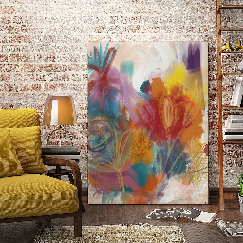 Floral Carnival Canvas Print Floral Carnival Canvas Print wall art product Fab Funky