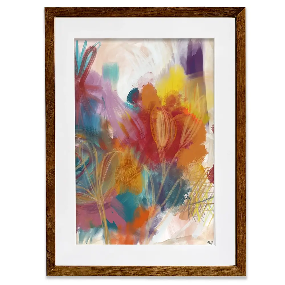 Floral Carnival Framed Art Print Floral Carnival Framed Art Print wall art product Fab Funky