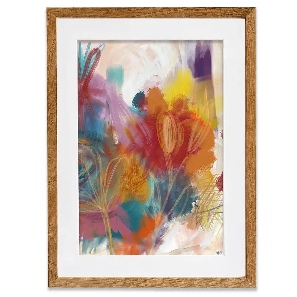 Floral Carnival Framed Art Print Floral Carnival Framed Art Print wall art product Fab Funky