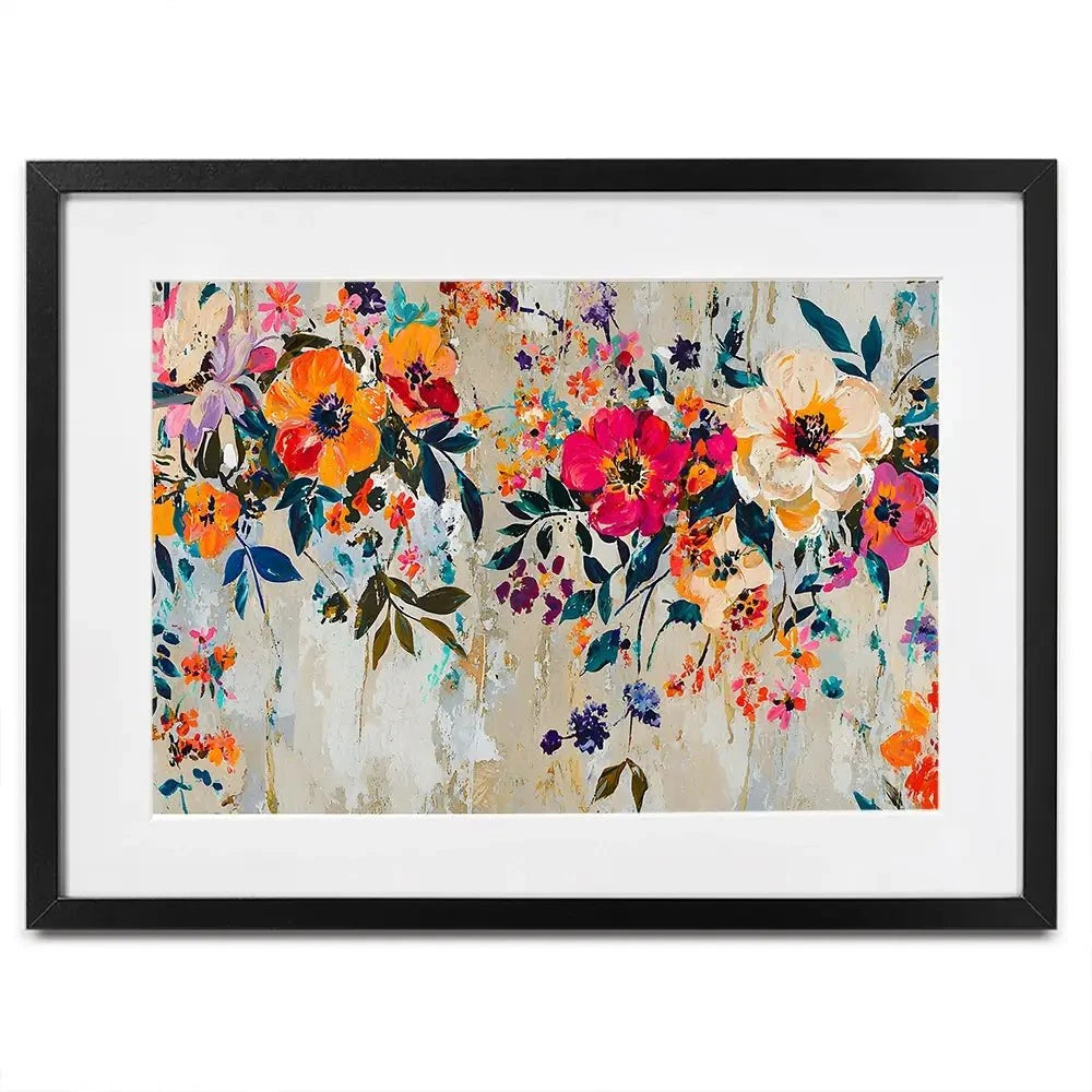 Floral Colour Pop Framed Art Print Floral Colour Pop Framed Art Print wall art product Franklyn Gregory - Independent