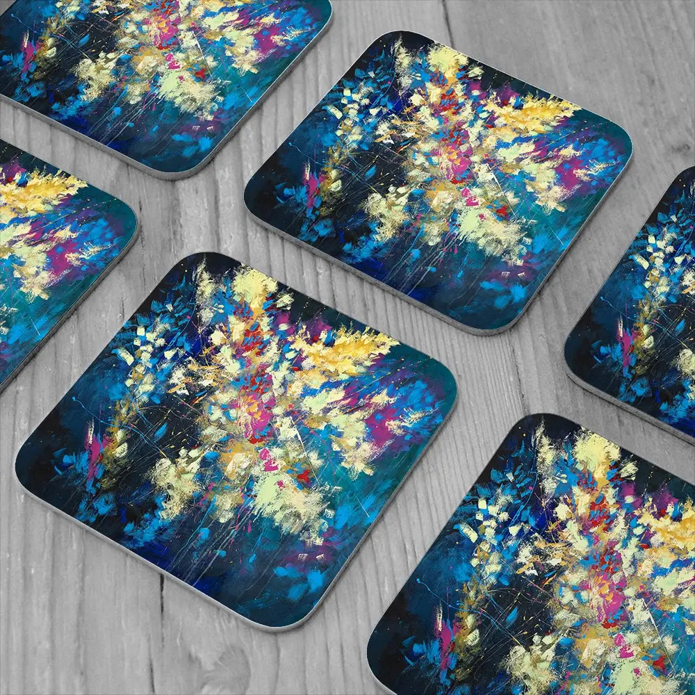 Floral Composition Coaster Set Floral Composition Coaster Set wall art product Anna Selina / Shutterstock