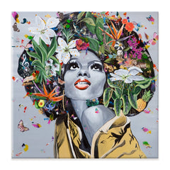 Floral Diana Ross Canvas Print wall art product Liz Pangrazi Art