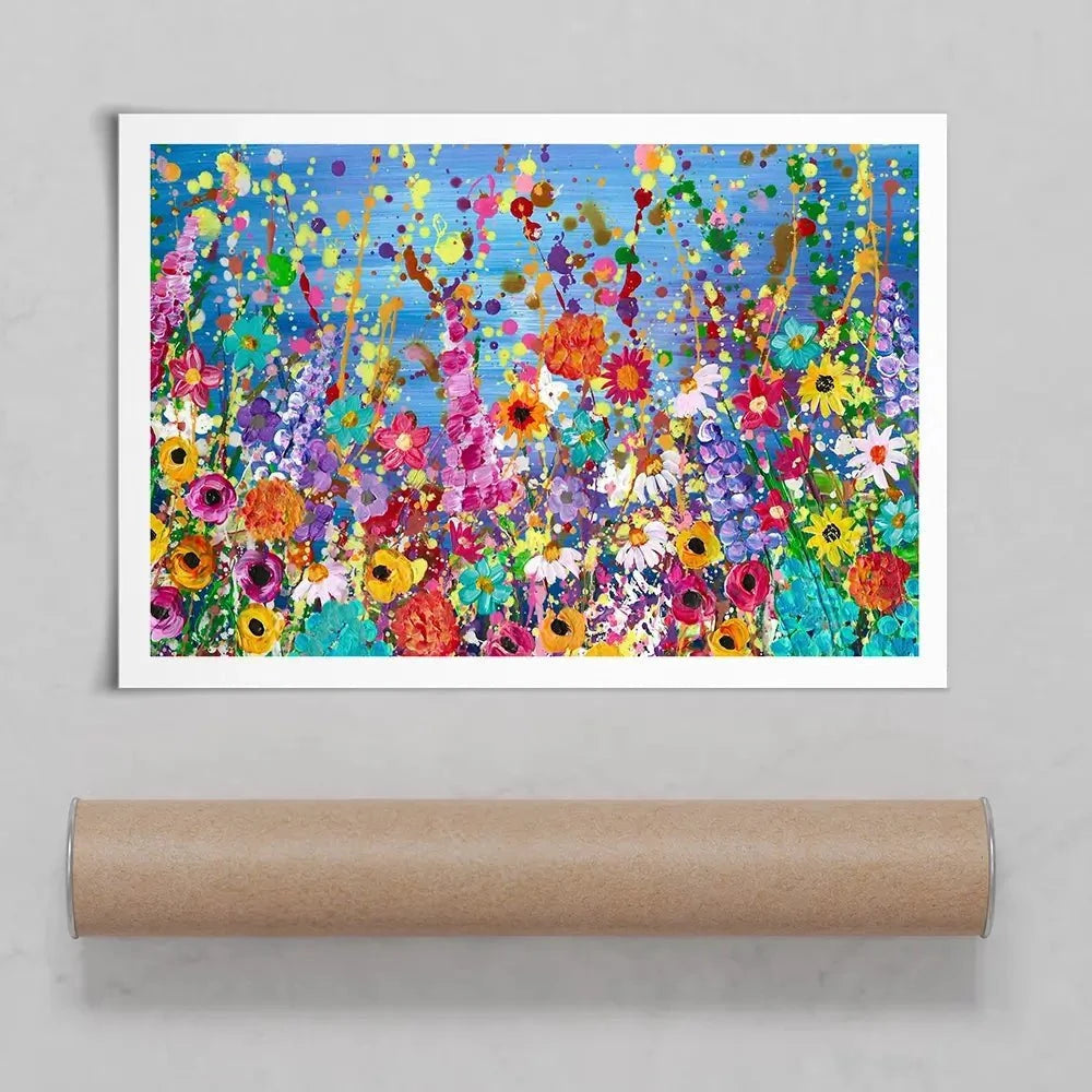 Floral Eruption Art Print Floral Eruption Art Print wall art product Emma LC Art