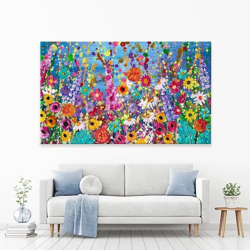 Floral Eruption Canvas Print Floral Eruption Canvas Print wall art product Emma LC Art