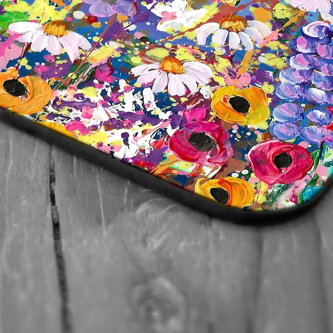 Floral Eruption Coaster Set Rainbow Soul Tree Coaster Set | Rainbow Soul Tree Art Coasters wall art product Emma LC Art