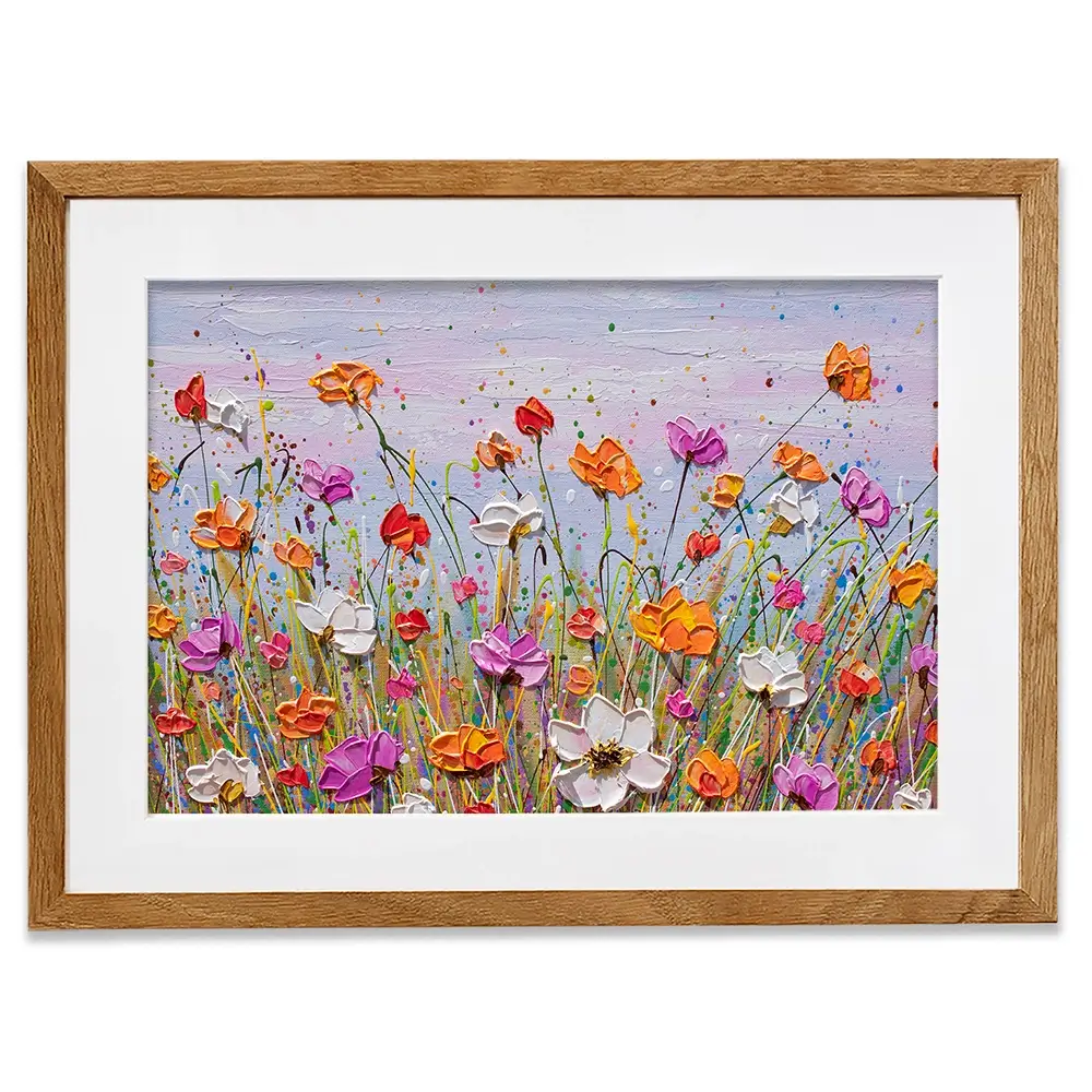 Floral Extravaganza Framed Art Print Floral Extravaganza Framed Art Print wall art product Olga Tkachyk