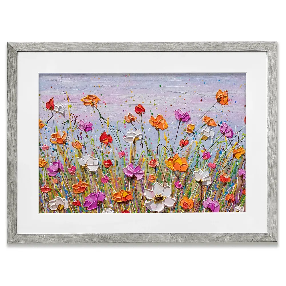Floral Extravaganza Framed Art Print Floral Extravaganza Framed Art Print wall art product Olga Tkachyk