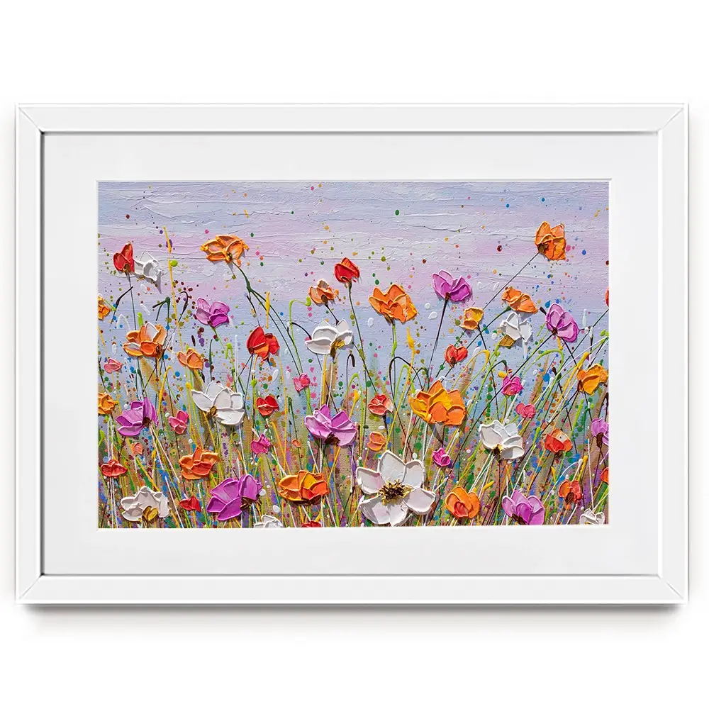 Floral Extravaganza Framed Art Print Floral Extravaganza Framed Art Print wall art product Olga Tkachyk