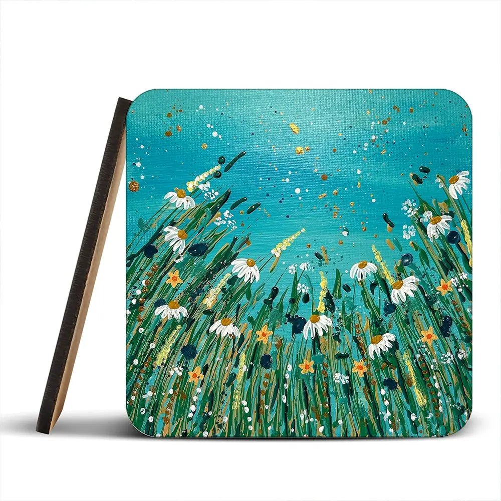Floral Feast Coaster Set Floral Feast Coaster Set wall art product Emma LC Art