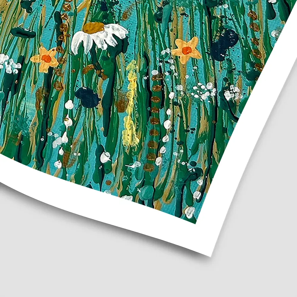 Floral Feast Square Art Print Floral Feast Square Art Print wall art product Emma LC Art