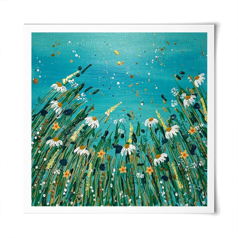 Floral Feast Square Art Print Floral Feast Square Art Print wall art product Emma LC Art