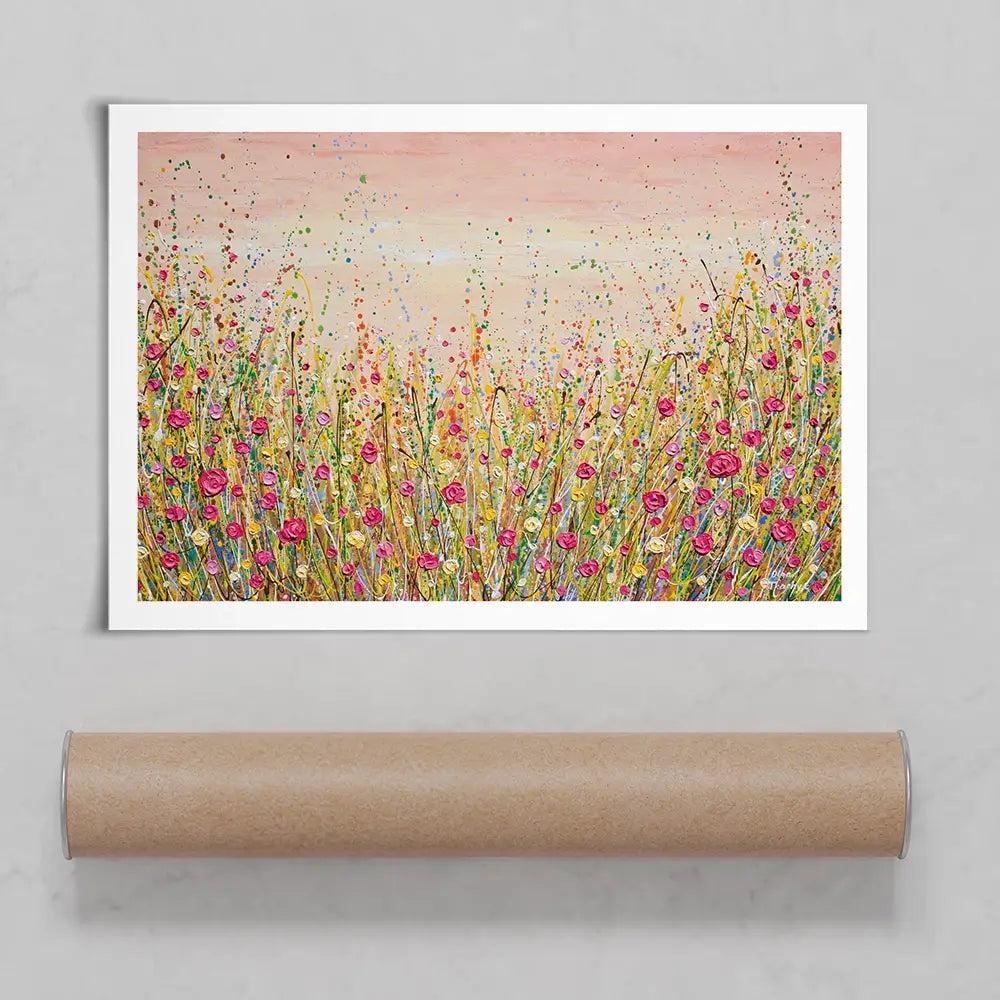 Floral Fluidity Art Print Floral Fluidity Art Print wall art product Olga Tkachyk