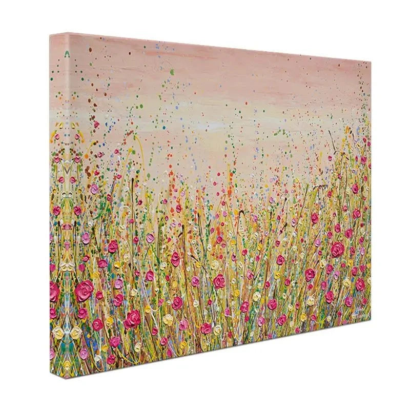 Floral Fluidity Canvas Print Floral Fluidity Canvas Print wall art product Olga Tkachyk