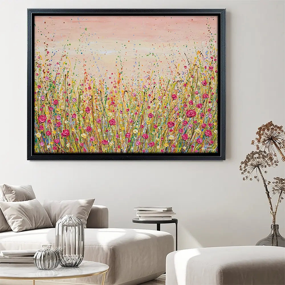 Floral Fluidity Canvas Print Floral Fluidity Canvas Print wall art product Olga Tkachyk