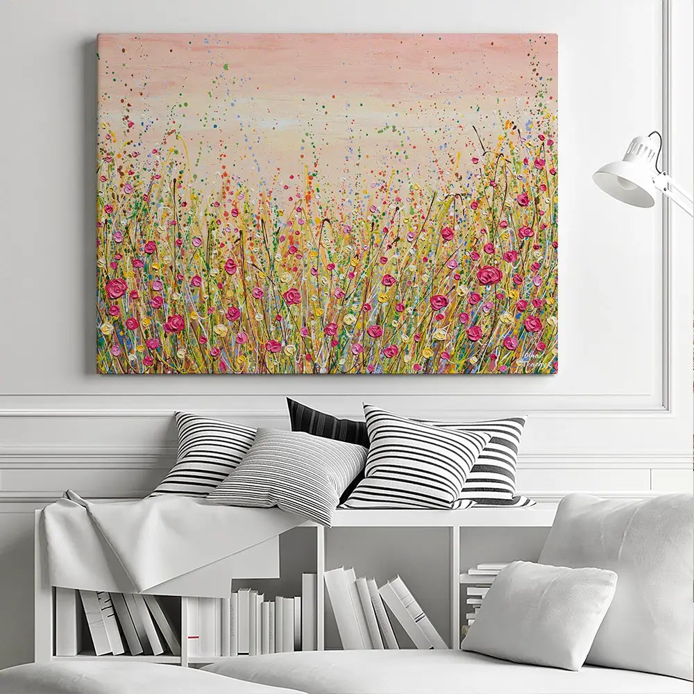 Floral Fluidity Canvas Print Floral Fluidity Canvas Print wall art product Olga Tkachyk