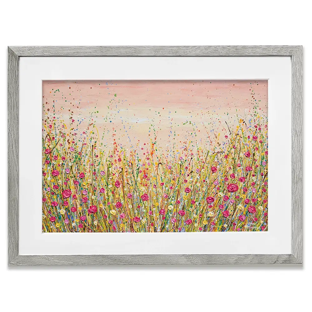 Floral Fluidity Framed Art Print Floral Fluidity Framed Art Print wall art product Olga Tkachyk
