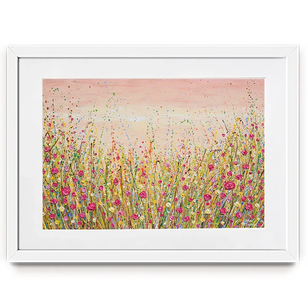 Floral Fluidity Framed Art Print Floral Fluidity Framed Art Print wall art product Olga Tkachyk