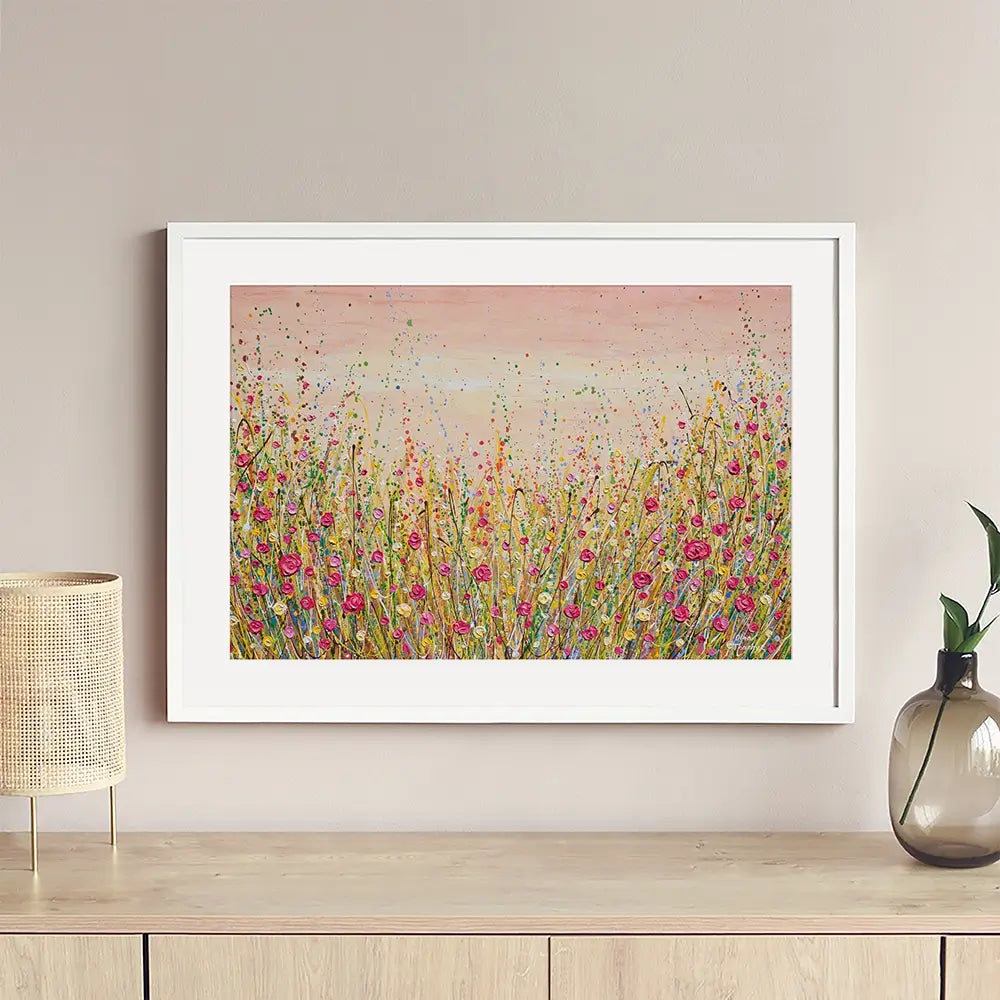 Floral Fluidity Framed Art Print Floral Fluidity Framed Art Print wall art product Olga Tkachyk