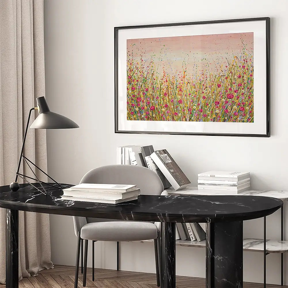Floral Fluidity Framed Art Print Floral Fluidity Framed Art Print wall art product Olga Tkachyk