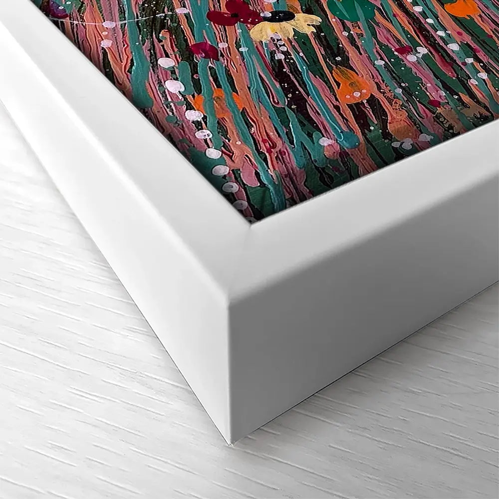 Floral Fresh Square Canvas Print Floral Fresh Square Canvas Print wall art product Emma LC Art