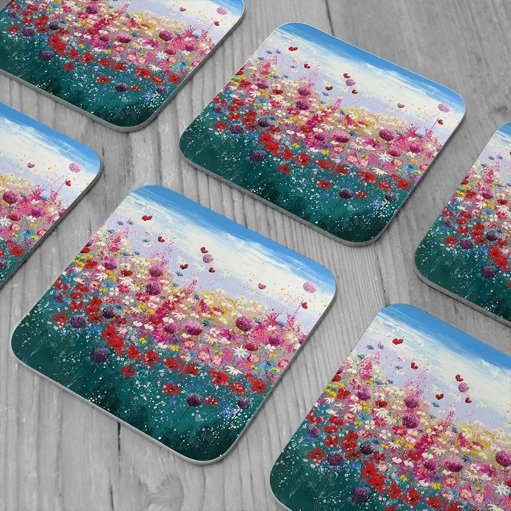 Floral Galore Coaster Set Floral Galore Coaster Set wall art product Laure Bury