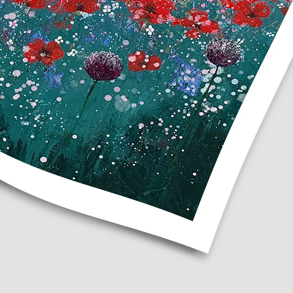 Floral Galore Square Art Print Floral Galore Square Art Print wall art product Laure Bury