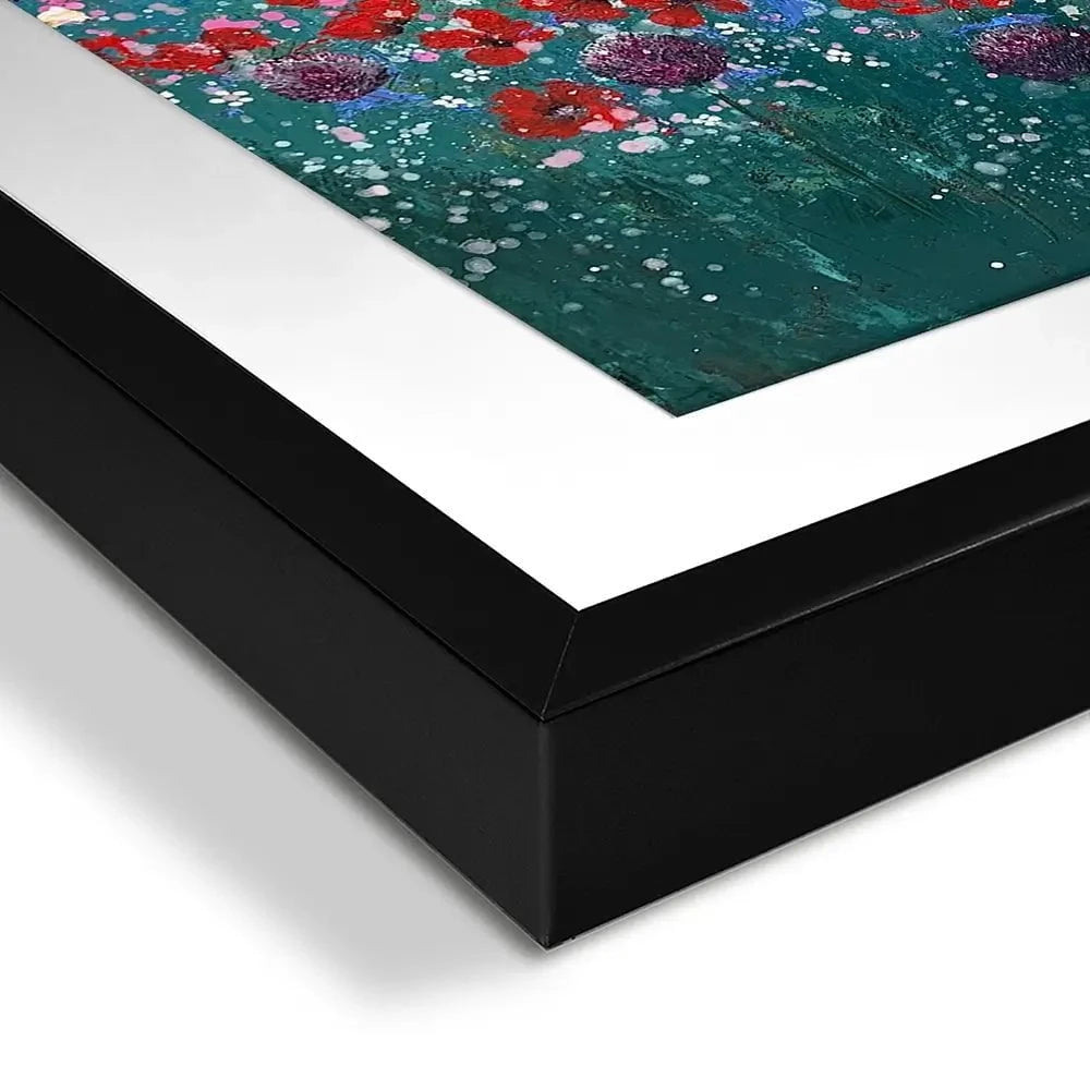 Floral Galore Square Framed Art Print Floral Galore Square Framed Art Print wall art product Laure Bury