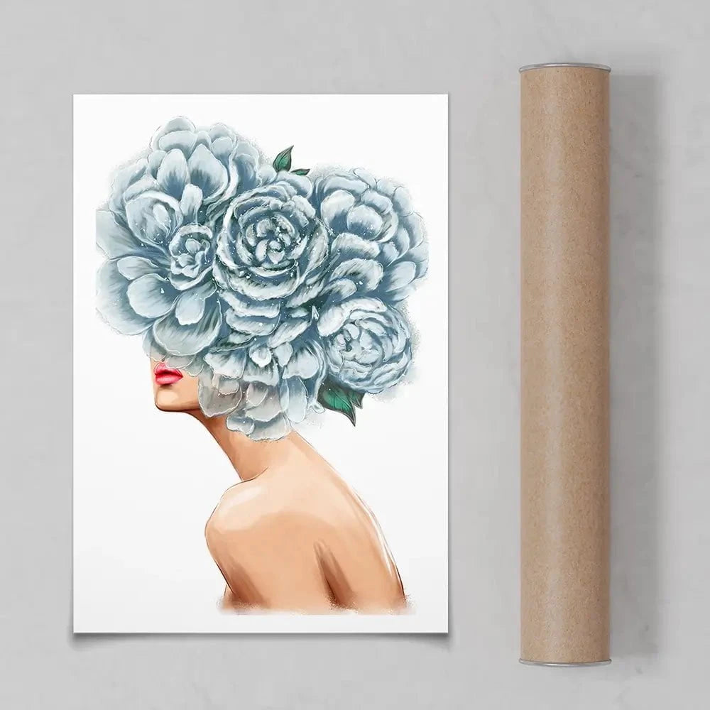 Floral Head Art Print Floral Head Art Print wall art product O.Tyshchenko / Shutterstock