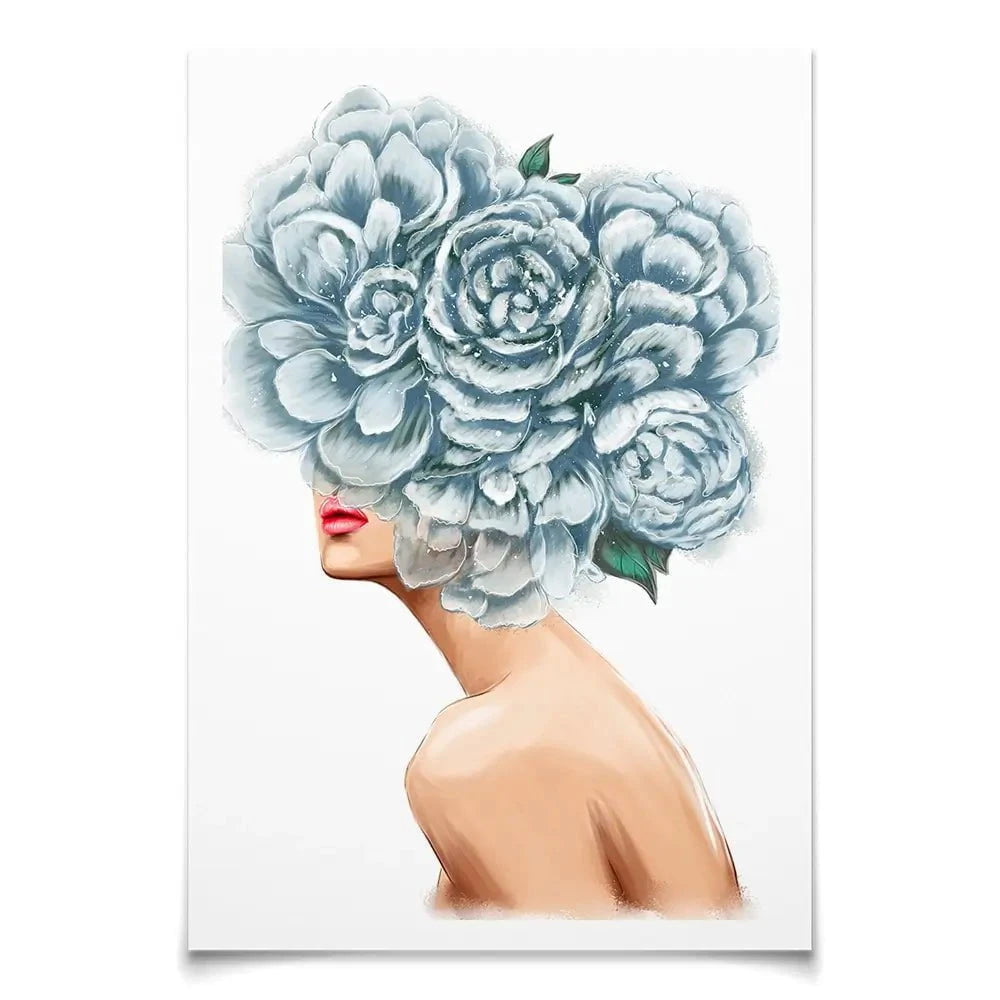 Floral Head Art Print Floral Head Art Print wall art product O.Tyshchenko / Shutterstock