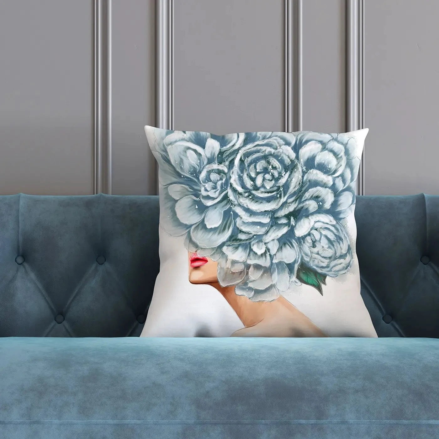 Floral Head Cushion Floral Head Cushion wall art product O.Tyshchenko / Shutterstock