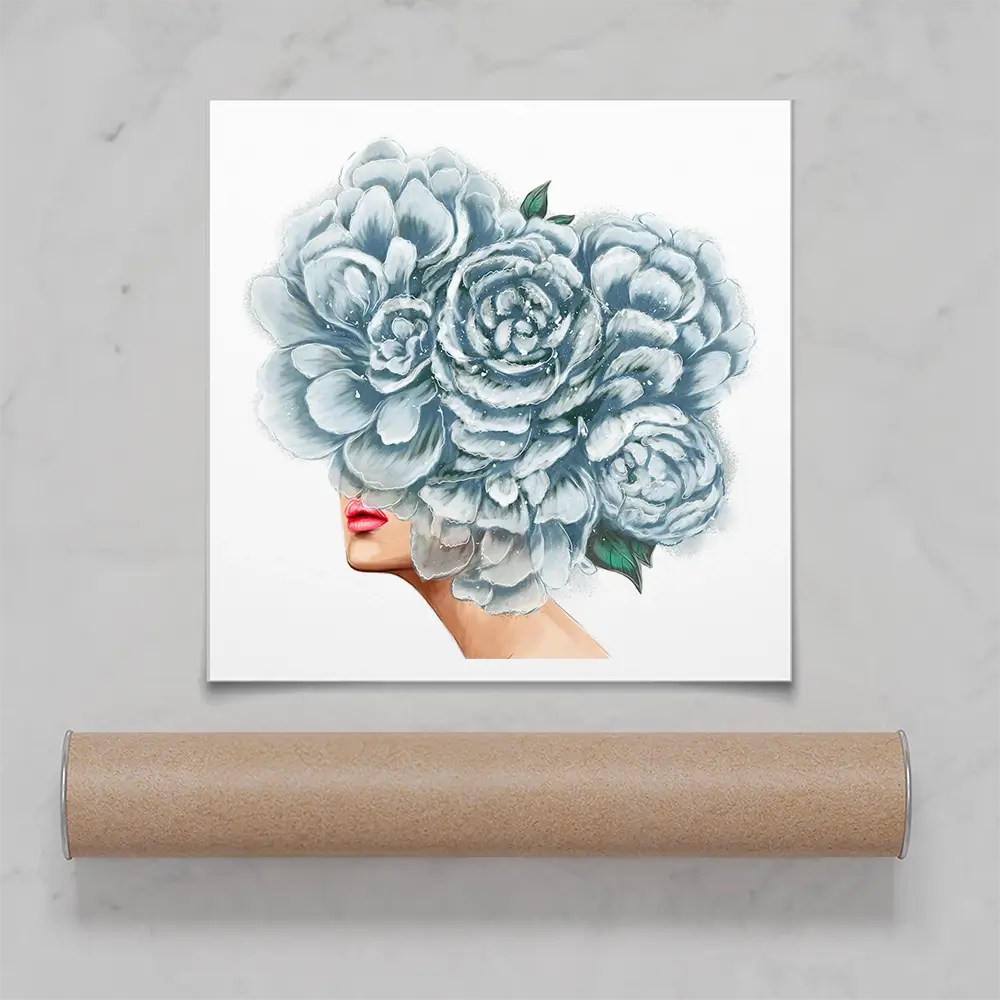 Floral Head Square Art Print Floral Head Square Art Print wall art product O.Tyshchenko / Shutterstock