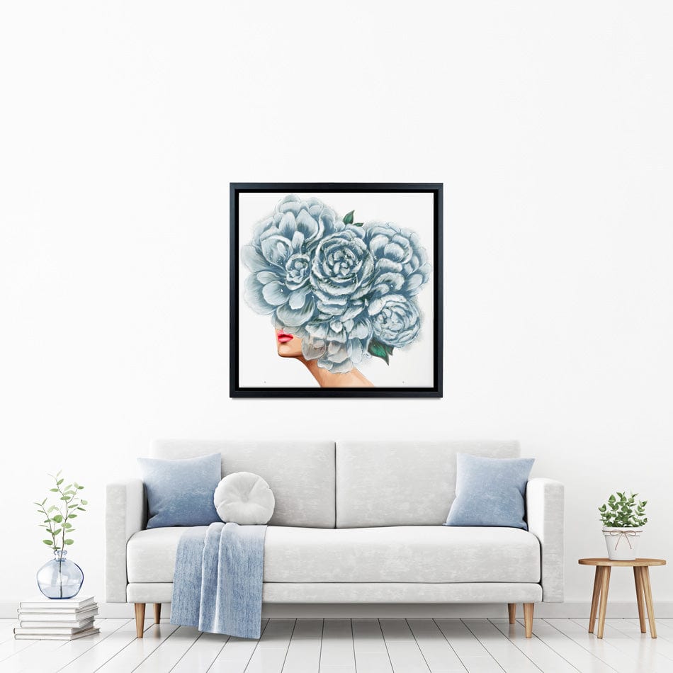 Floral Head Square Canvas Print wall art product O.Tyshchenko / Shutterstock