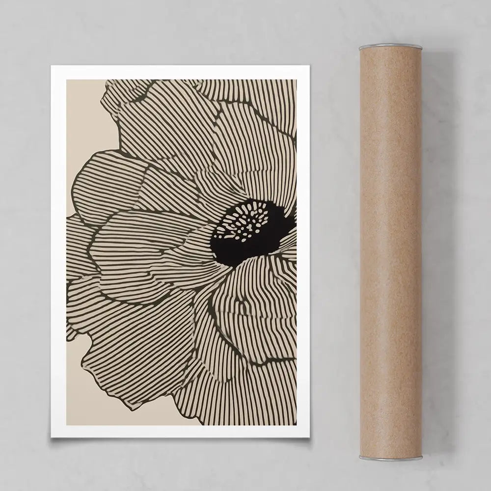 Floral Lines Art Print Floral Lines Art Print wall art product IAmHomeStudio