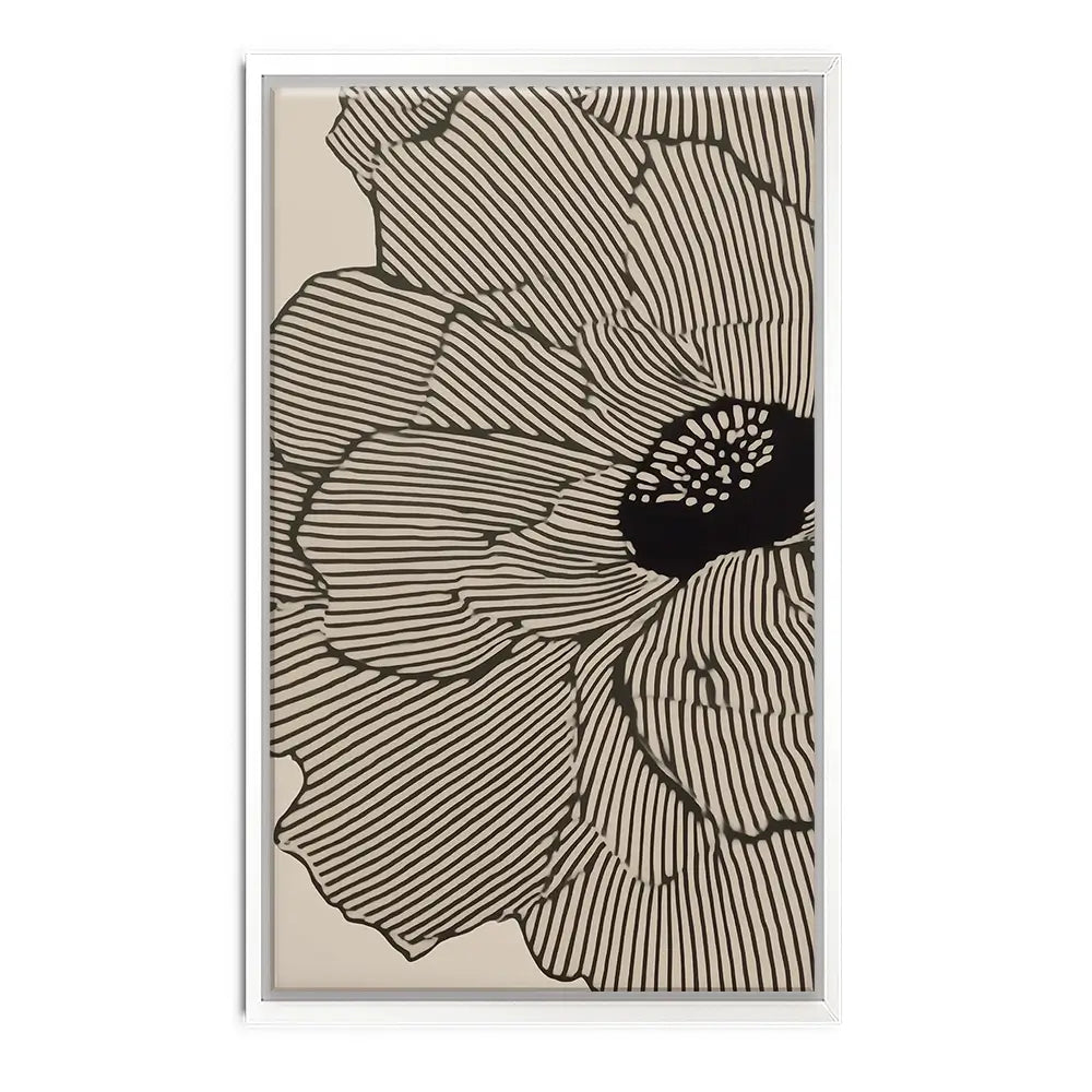 Floral Lines Canvas Print Floral Lines Canvas Print wall art product IAmHomeStudio